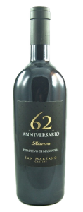 Primitivo di Manduria DOC Riserva 62 Anniversario 2019, Feudi di San Marzano